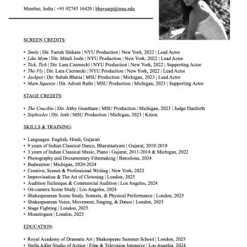 Prapti Bhavsar Resume